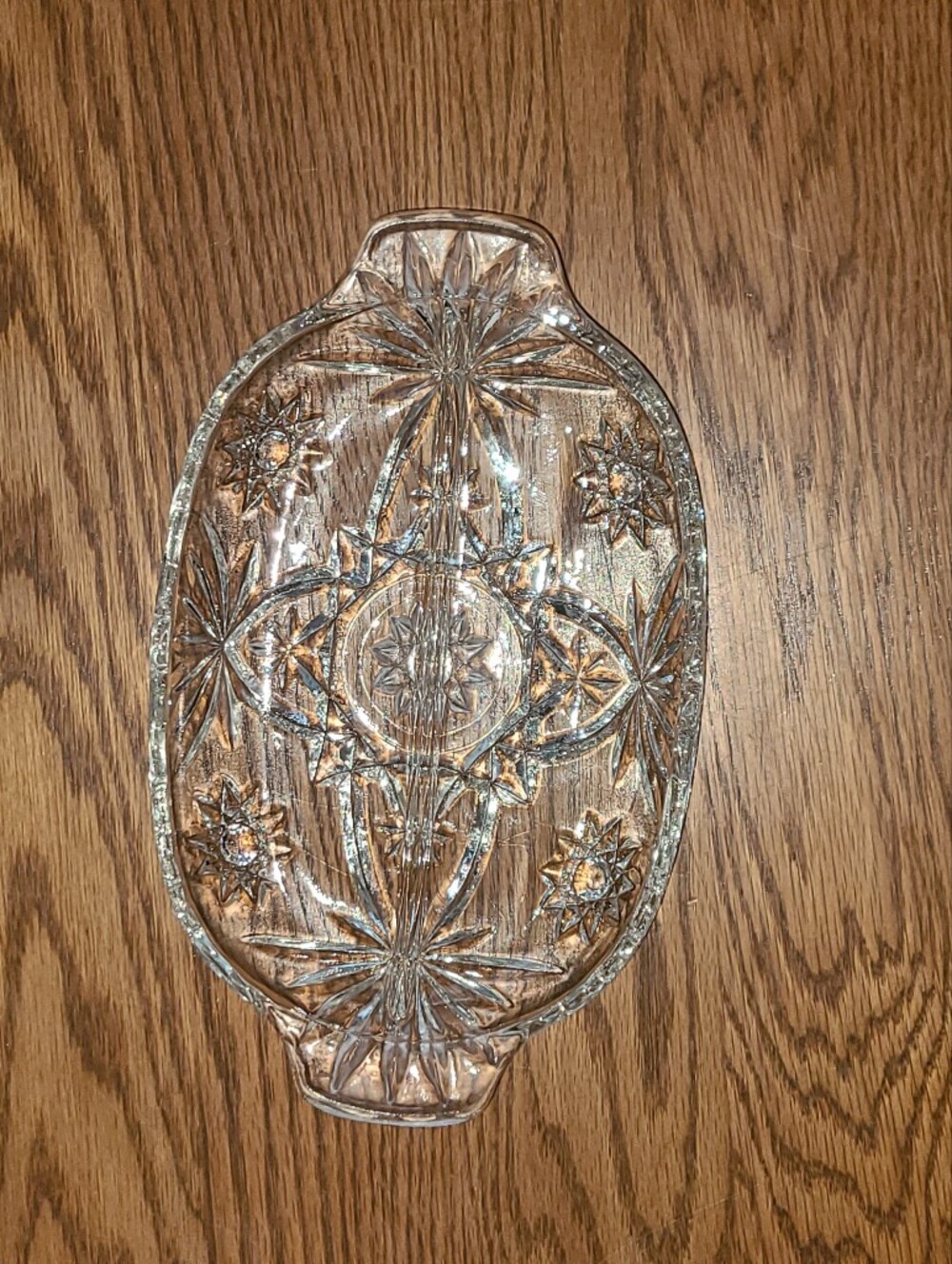 Vintage - Anchor Hocking EAPC Star of David divided relish dishes Set of 2 - Picture 8 of 15